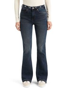 Scotch & Soda Dżinsy - Flared fit - w kolorze granatowym rozmiar: W28/L32. Niebieskie jeansy Scotch & Soda, z aplikacjami. Za 209,33 zł.