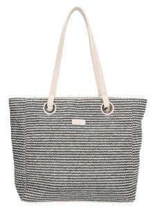 Beagles Shopper bag "Formentera" w kolorze kremowo-czarnym - 50 x 35 x 16 cm rozmiar: onesize. Brązowe shopper bag Beagles, bez wzorów, z materiału, na ramię, bez dodatków. Za 78,99 zł.