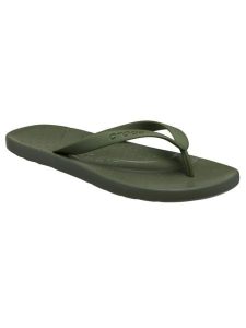 Japonki Dla Dorosłych Crocs 210089 Flip. Zielone klapki Crocs, bez wzorów, z materiału, bez obcasa. Za 119,99 zł.