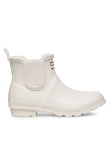 Hunter Kalosze HFW-001 Biały. Białe kalosze Hunter, bez wzorów, z kauczuku. Za 219,99 zł.