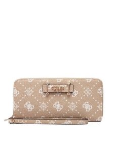 Guess Portfel Silia Slg SWGP98 90146 Beżowy. Brązowe portfele Guess, z aplikacjami, ze skóry. Za 289,99 zł.