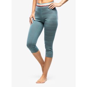 Legginsy termiczne damskie Ortovox 185 Rock N Wool Short Pants. Zielone legginsy ORTOVOX, bez wzorów. Za 387,99 zł.