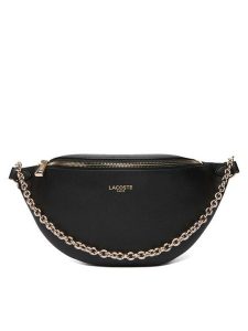 Lacoste Torebka NF5098PH Czarny. Czarne listonoszki Lacoste, bez wzorów, ze skóry, bez dodatków. Za 569,99 zł.