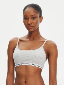 Juicy Couture Biustonosz top Ren JCTBT125972 Szary. Szare topy Juicy Couture, l, bez wzorów, z bawełny, bez kołnierzyka, bez ramiączek. Za 99,99 zł.