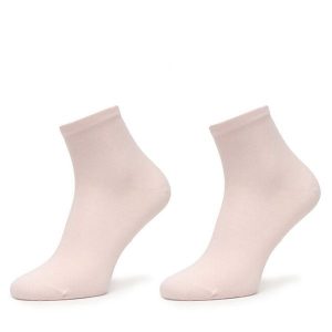 Skarpety krótkie Tommy Hilfiger. Czerwone skarpetki TOMMY HILFIGER, bez wzorów. Za 49,99 zł.