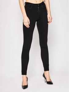 Liu Jo Jeansy Slim Fit UXX037 D4199 Czarny Slim Fit. Czarne jeansy Liu Jo, bez wzorów, z bawełny. Za 539,99 zł.