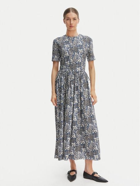 Weekend Max Mara Sukienka letnia Fascino 2615621012 Niebieski Regular Fit. Niebieskie sukienki Weekend Max Mara, na lato, l, bez wzorów, z bawełny, bez kołnierzyka, bez ramiączek. Za 620,99 zł.