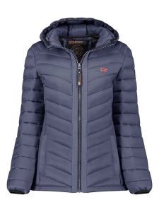 Geographical Norway Kurtka pikowana "Carliti" w kolorze granatowym rozmiar: L. Niebieskie kurtki Geographical Norway, l, z aplikacjami, bez kaptura. Za 184,46 zł.