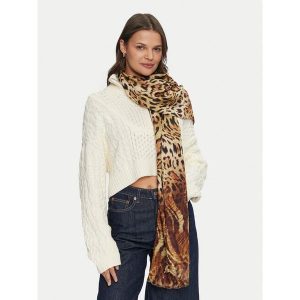 Szalik Guess. Brązowe szaliki Guess, z aplikacjami. Za 419,99 zł.
