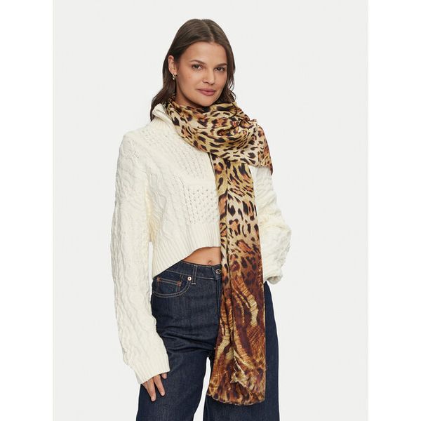 Szalik Guess. Brązowe szaliki Guess, z aplikacjami. Za 419,99 zł.