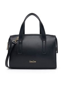 DeeZee Torebka DZE-S-011-07 Czarny. Czarne kuferki DeeZee, bez wzorów, ze skóry, bez dodatków. Za 129,99 zł.