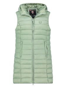 Canadian Peak Kamizelka pikowana "Vakitaleak" w kolorze zielonym rozmiar: S. Zielone kamizelki Canadian Peak, s, bez wzorów, bez kołnierzyka, bez ramiączek, bez kaptura. Za 165,71 zł.