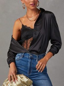 Milan Kiss Bluzka w kolorze czarnym rozmiar: XL. Czarne bluzki Milan Kiss, xl, bez wzorów, bez kołnierzyka, bez ramiączek. Za 126,99 zł.