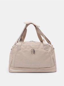 Podróżna torba z odpinanym paskiem Cinnamoroll - beżowy. Brązowe torby podróżne i sportowe Sinsay, bez wzorów. Za 79,99 zł.