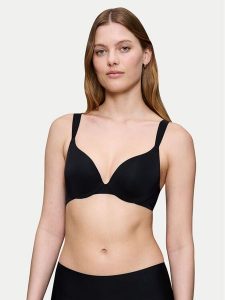 Triumph Biustonosz z fiszbiną Body Make Up Illusion 10217848 Czarny. Czarne biustonosze Triumph, bez wzorów, z syntetyku. Za 149,99 zł.