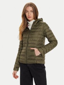 Jott Kurtka puchowa Cloe P000WDOW01 Zielony Slim Fit. Zielone kurtki Jott, l, bez wzorów, z puchu, bez kaptura. Za 599,99 zł.