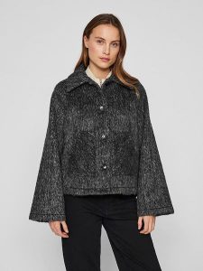 Vila Kurtka przejściowa w kolorze antracytowym rozmiar: 44. Czarne kurtki Vila, bez wzorów, bez kaptura. Za 154,07 zł.