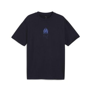 Koszulka unisex FtblEssentials Cellerator Olympique Marsylia PUMA. Niebieskie bluzki Puma, bez wzorów, sportowe, bez kołnierzyka, bez ramiączek. Za 199,00 zł.