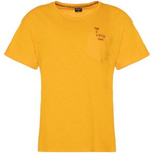 Koszulka Damska PROTEST BO t-shirt. Żółte koszulki sportowe Protest, bez wzorów, bez ramiączek. W wyprzedaży za 50,00 zł.
