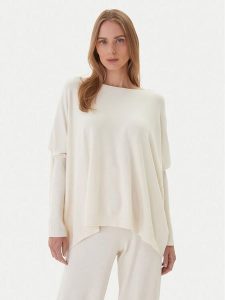 Kontatto Sweter 3M0802C Écru Relaxed Fit. Swetry klasyczne Kontatto, m, z syntetyku, bez kołnierzyka. Za 299,99 zł.