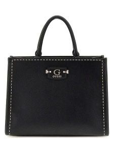 Guess Torebka w kolorze czarnym - 24 x 15 x 8 cm rozmiar: onesize. Czarne torebki klasyczne Guess, z aplikacjami, z materiału, przez ramię, bez dodatków. Za 405,05 zł.