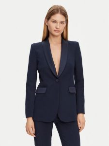 Rinascimento Marynarka CFC0123105003 Granatowy Regular Fit. Niebieskie marynarki i żakiety Rinascimento, l, bez wzorów, z syntetyku. Za 449,99 zł.