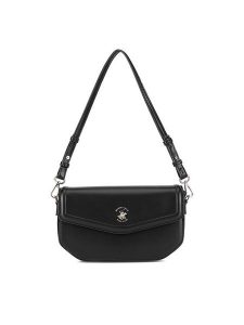 Beverly Hills Polo Club Torebka BHPC-L-001-06 Czarny. Czarne torebki klasyczne Beverly Hills Polo Club, bez wzorów, z materiału, bez dodatków. Za 179,99 zł.