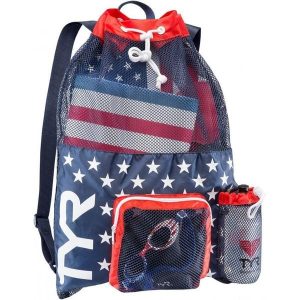 Worek plecak pływacki unisex Tyr Alliance Big Mesh Mummy. Białe plecaki TYR. Za 134,99 zł.