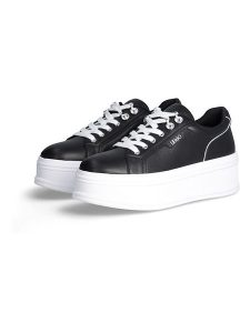 Liu Jo Skórzane sneakersy w kolorze czarnym rozmiar: 39. Czarne trampki Liu Jo, bez wzorów, bez zapięcia. Za 461,21 zł.