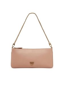PINKO Torebka Horizontal Flat AI 24-25 102747 A20F Różowy. Czerwone torebki klasyczne Pinko, bez wzorów, ze skóry, bez dodatków. Za 419,99 zł.