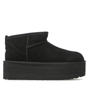 Śniegowce Ugg. Czarne buty zimowe Ugg, bez obcasa, bez zapięcia. Za 819,99 zł.