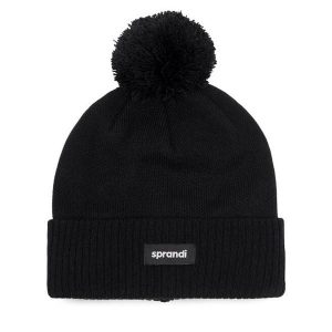 Czapka Sprandi. Czarne czapki Sprandi, bez wzorów. Za 49,99 zł.