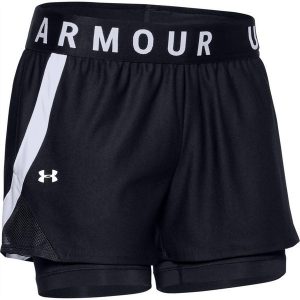 Krótki Under Armour Play Up Czarny Damskie. Białe szorty Under Armour, bez wzorów, sportowe. Za 219,99 zł.