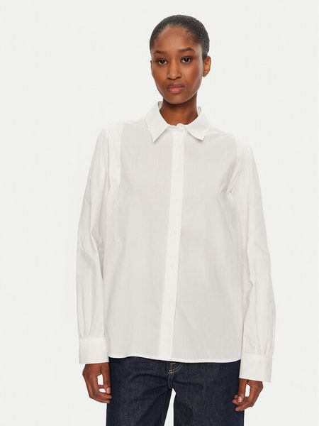 United Colors Of Benetton Koszula 5UJFDQ09C Biały Regular Fit. Białe koszule United Colors of Benetton, xs, bez wzorów, z bawełny, bez kołnierzyka, bez ramiączek. Za 159,99 zł.
