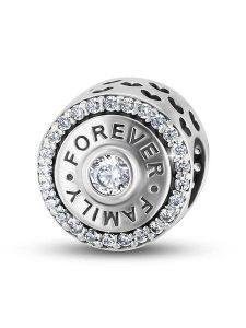 CHARM'S Srebrny charms z cyrkoniami rozmiar: onesize. Szare zawieszki CHARM'S, z cyrkonią, srebrne. Za 114,17 zł.