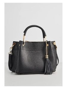 Christian Laurier Skórzana torebka "Lamy" w kolorze czarnym - 27 x 18 x 11 cm rozmiar: onesize. Czarne torebki klasyczne Christian Laurier, bez wzorów, z materiału, przez ramię, bez dodatków. Za 322,45 zł.