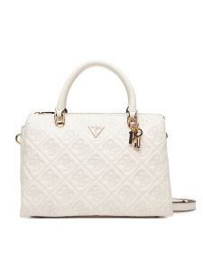 Guess Torebka Adelasia HWQL96 58060 Biały. Białe torebki klasyczne Guess, z aplikacjami, ze skóry, bez dodatków. Za 489,99 zł.