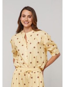 Lin Passion Koszula w kolorze żółtym rozmiar: 34/36. Żółte koszule Lin Passion, bez wzorów, z bawełny, bez kołnierzyka, bez ramiączek. Za 108,99 zł.