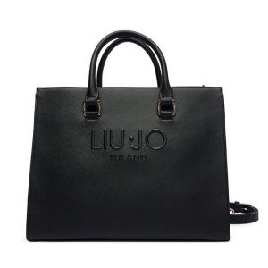 Torebka Liu Jo. Czarne torebki klasyczne Liu Jo, bez wzorów, bez dodatków. Za 429,99 zł.
