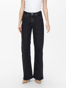ONLY Dżinsy - Comfort fit - w kolorze czarnym rozmiar: W31/L30. Czarne jeansy ONLY, z aplikacjami, ze skóry. Za 154,07 zł.