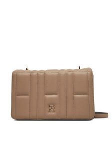 Tommy Hilfiger Torebka AW0AW17454 Beżowy. Brązowe listonoszki TOMMY HILFIGER, bez wzorów, ze skóry, bez dodatków. Za 529,99 zł.