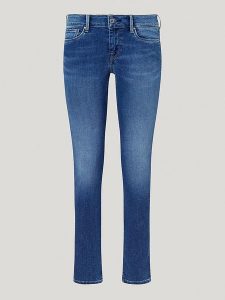 Pepe Jeans Dżinsy "Soho" - Skinny fit - w kolorze granatowym rozmiar: W27/L30. Niebieskie jeansy Pepe Jeans, z aplikacjami, z jeansu. Za 180,06 zł.