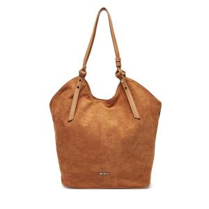 Torebka JENNY. Brązowe torebki klasyczne Jenny, bez wzorów, bez dodatków. Za 129,99 zł.