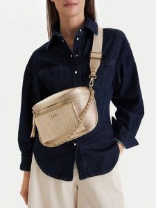 MEXX Torebka CEO-MEXX-S-005-07 Złoty. Żółte listonoszki Mexx, bez wzorów, z tworzywa sztucznego, bez dodatków. Za 169,99 zł.