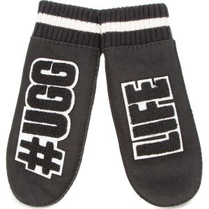 Rękawiczki Damskie UGG - W Ugglife Patch Mitten 17600 S/M Black. Rękawiczki marki Ugg. W wyprzedaży za 449,00 zł.