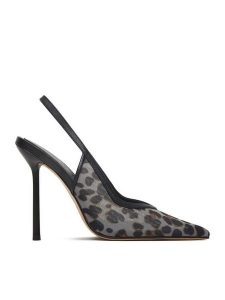 Eva Minge Szpilki EO-LUCY-LT1677-26-3 Czarny. Czarne szpilki Eva Minge, bez wzorów, z materiału, bez obcasa. Za 429,99 zł.