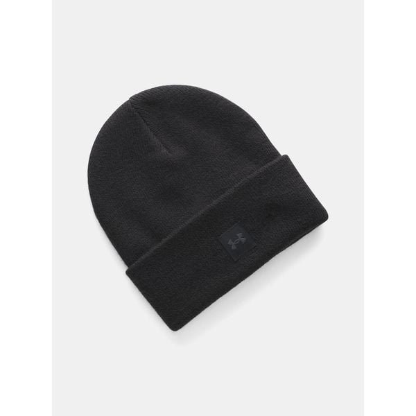 Czapka damska Under Armour Halftime Beanie. Czarne czapki Under Armour, bez wzorów. Za 77,84 zł.