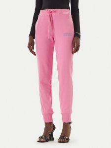 Versace Jeans Couture Spodnie dresowe 80HAAT01 CF01T Różowy Regular Fit. Czerwone spodnie dresowe Versace Jeans Couture, l, bez wzorów, z bawełny. Za 478,99 zł.