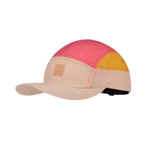 Czapka z daszkiem BUFF 5 PANEL GO CAP DOMUS APRICOT. Zielone czapki Buff, bez wzorów, sportowe. Za 125,99 zł.
