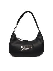 Tommy Jeans Torebka Tjw Bold Script Shoulder Bag AW0AW17895 Czarny. Czarne torebki klasyczne Tommy Jeans, bez wzorów, z jeansu, bez dodatków. Za 299,99 zł.
